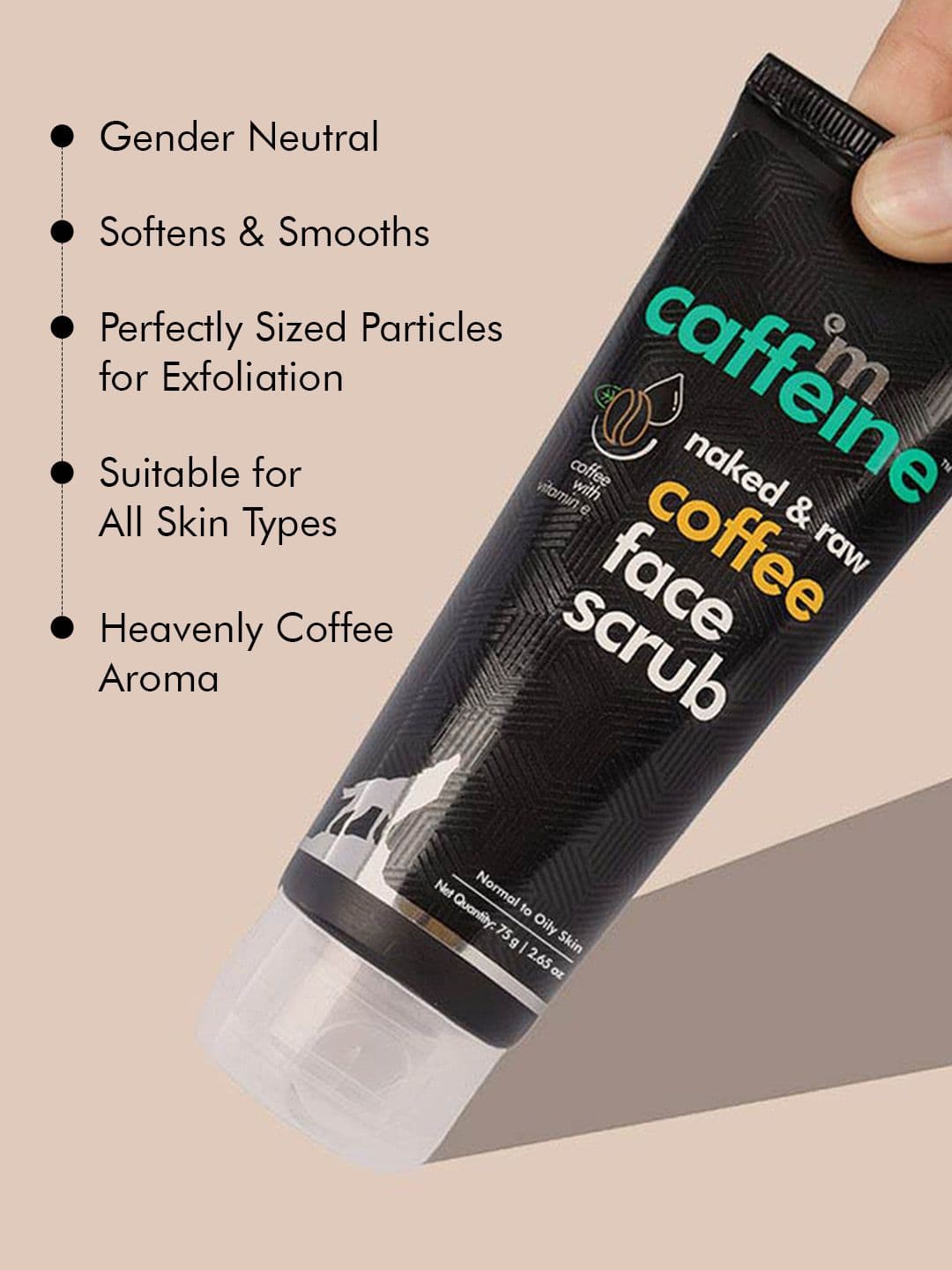 MCaffeine Coffee Exfoliating Face Scrub for Fresh & Glowing Skin-Removes Tan & Blackheads