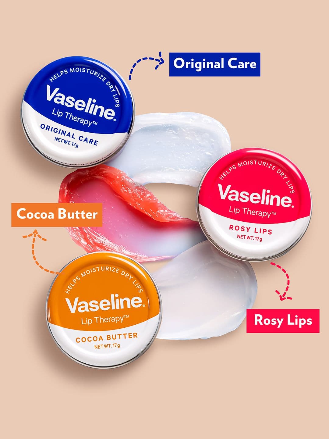 Vaseline Lip Therapy Cocoa Butter Lip Tin 17g