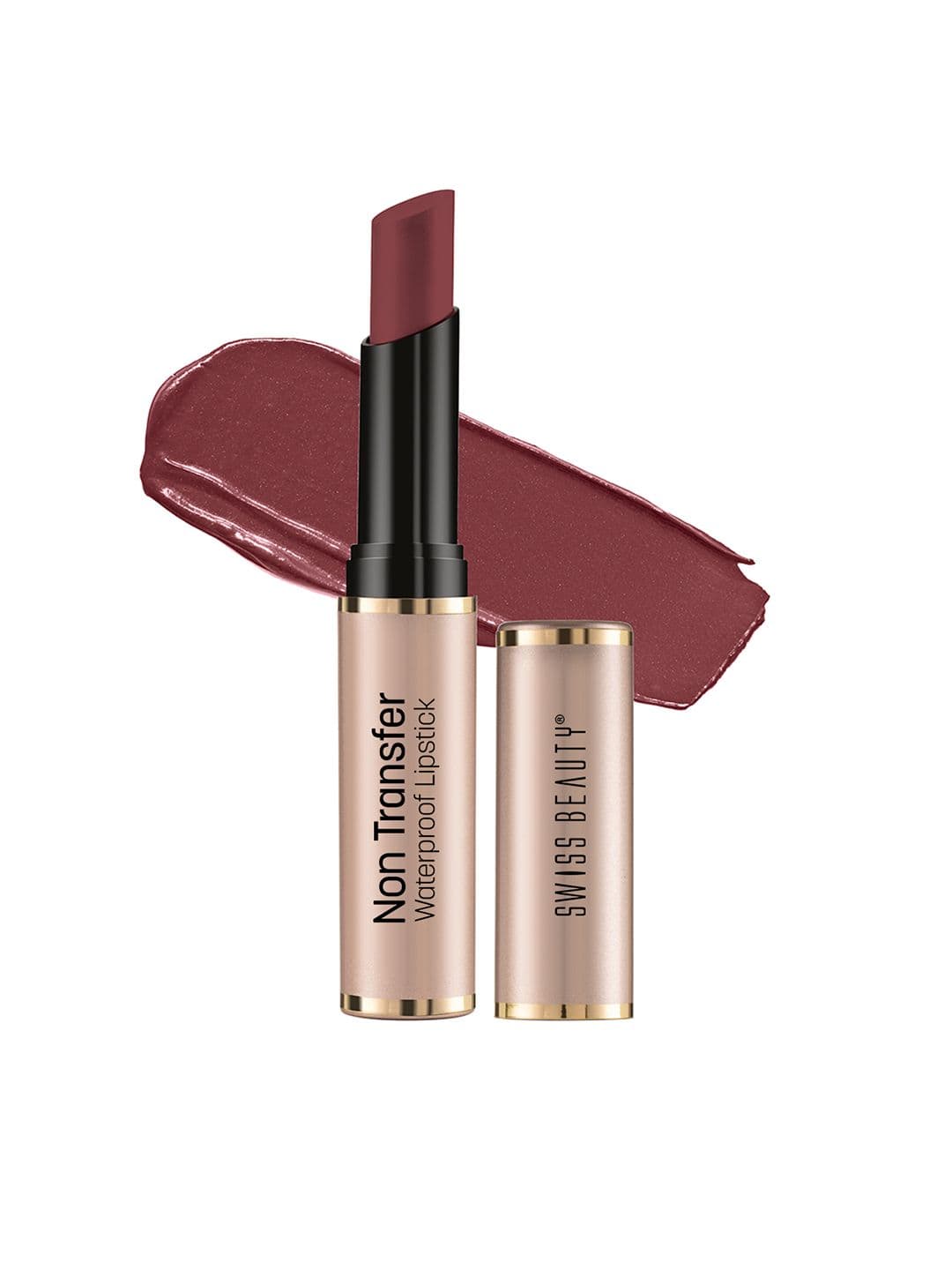 SWISS BEAUTY Non-Transfer Waterproof Lipstick - Mauve Taupe 416