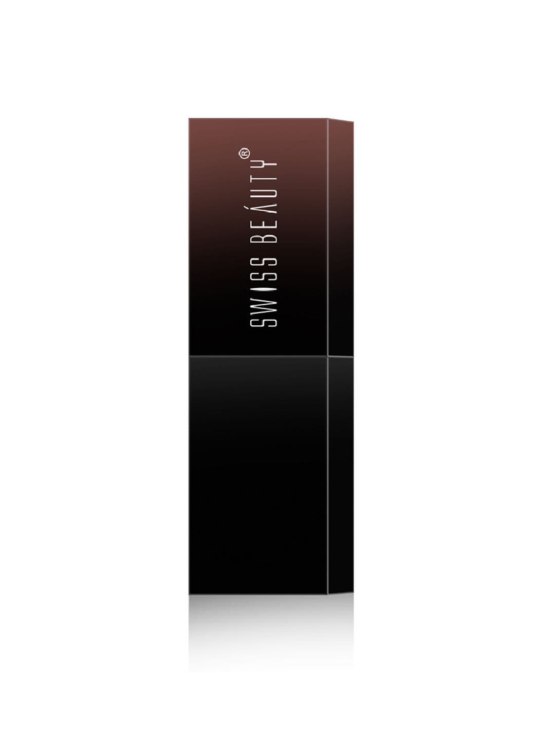 SWISS BEAUTY HD Matte Lipstick - 19 Dark Brown