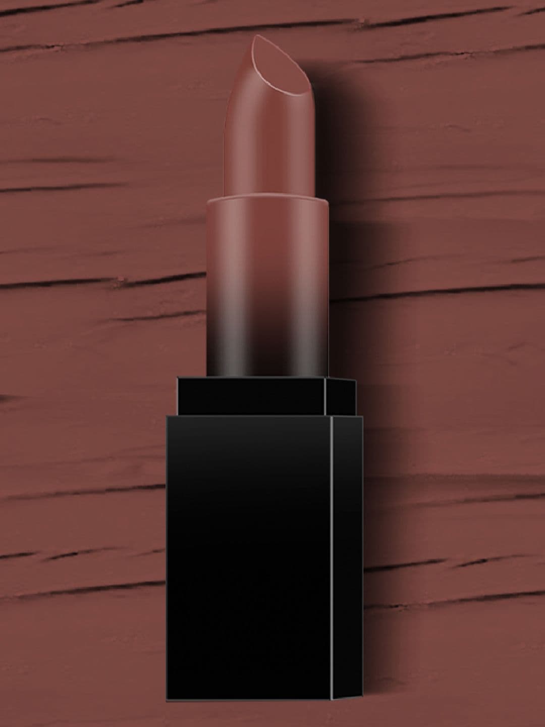 SWISS BEAUTY HD Matte Lipstick - 19 Dark Brown