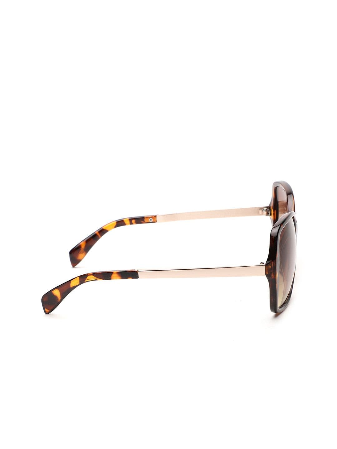 Carlton London Women Yellow Lens & Brown Oversized Sunglasses UV Protected Lens CLSW007