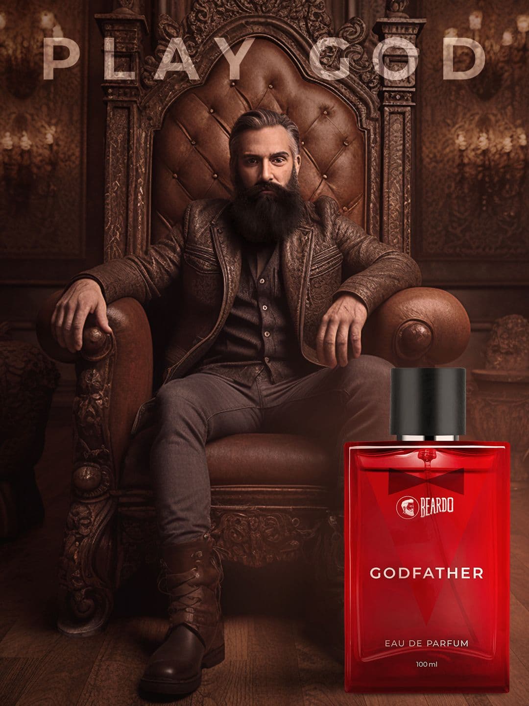 Beardo Set of God Father & Whisky Smoke Eau De Parfum 100 ml Each