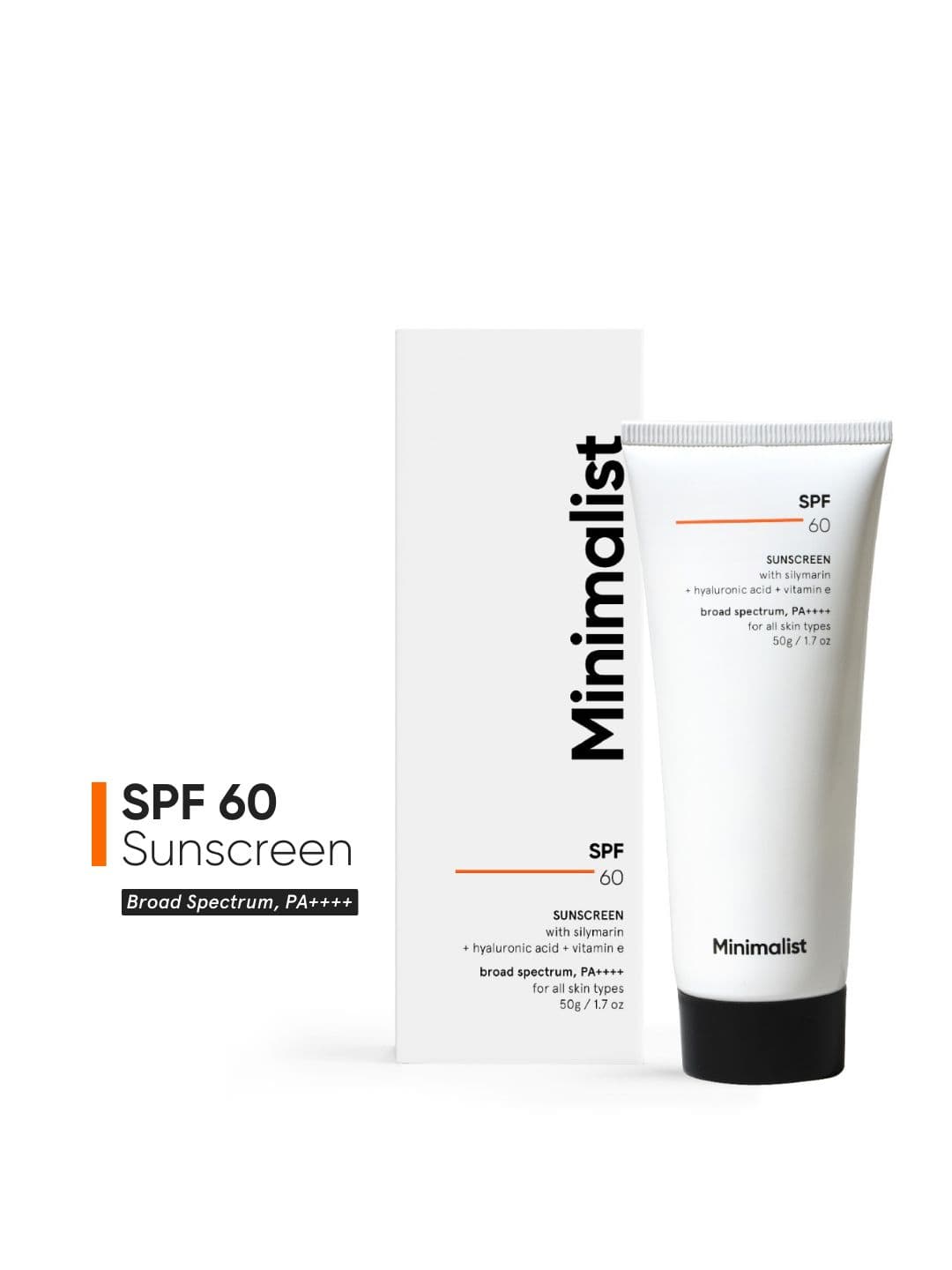 Minimalist Antioxidant Silymarin SPF 60 PA++++ Susncreen 50 g