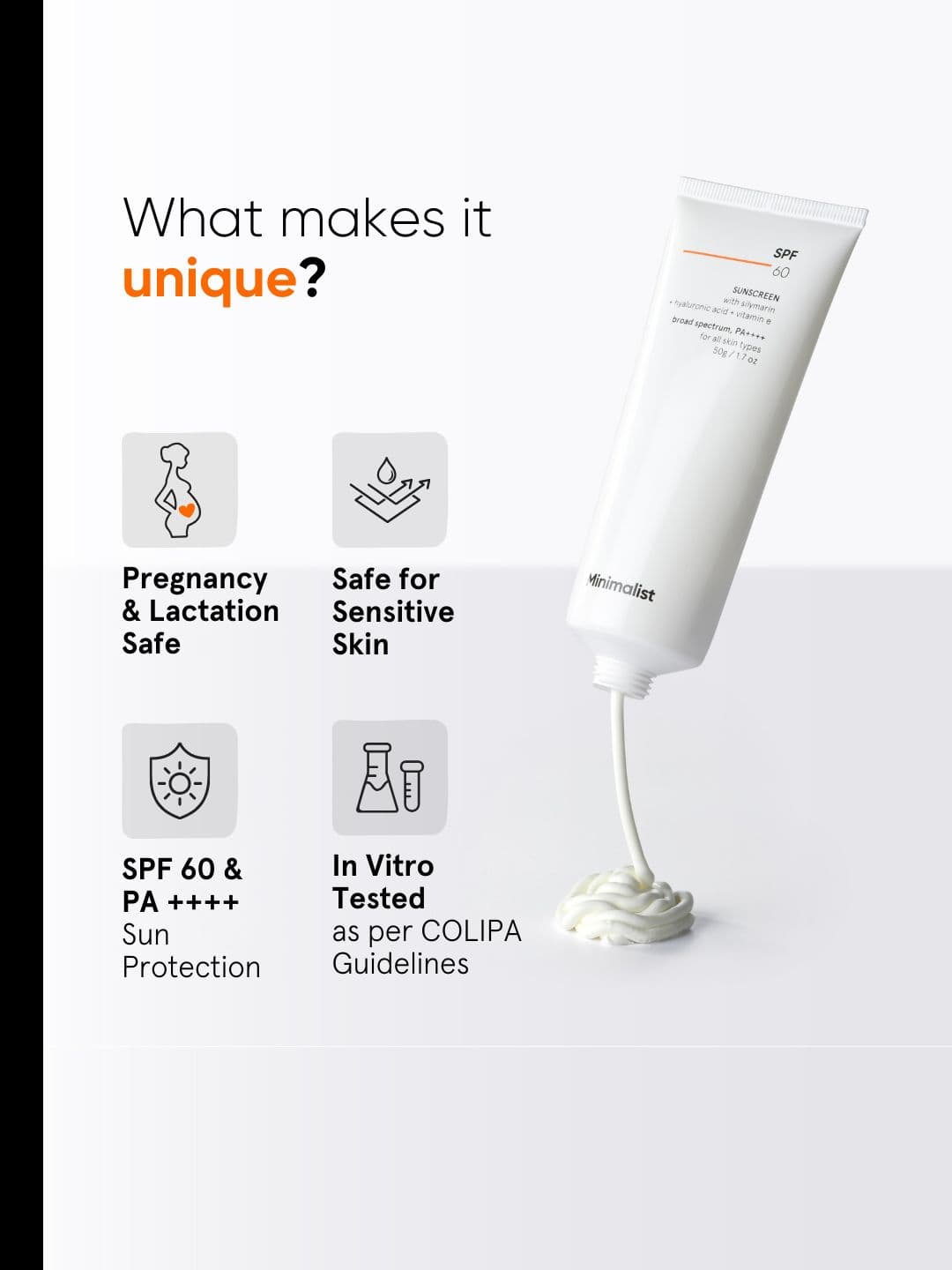 Minimalist Antioxidant Silymarin SPF 60 PA++++ Susncreen 50 g