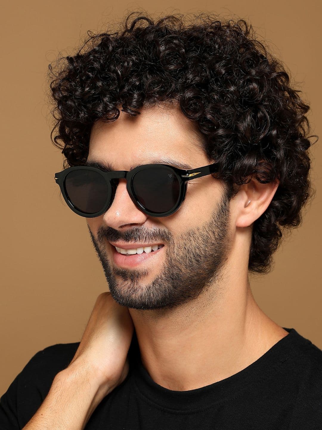 Voyage Unisex Black Lens & Black Round Sunglasses 2279MG3609-Black