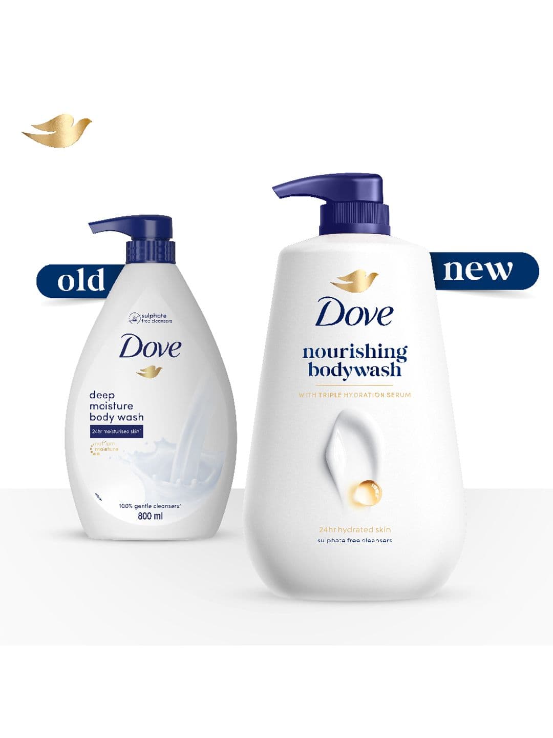 Dove Nourishing Body Wash with Triple Hydration Serum - 825ml
