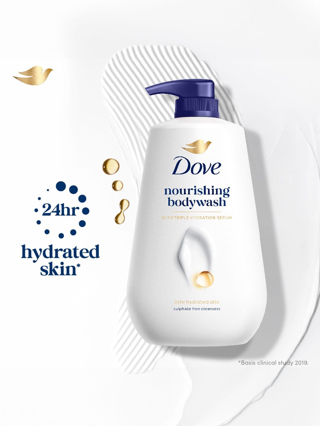 Dove Nourishing Body Wash with Triple Hydration Serum - 825ml