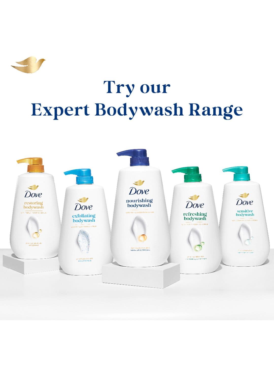 Dove Nourishing Body Wash with Triple Hydration Serum - 825ml