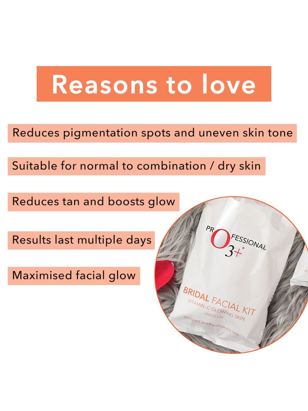 O3 Professional Vitamin C Glowing Skin Bridal Facial Kit