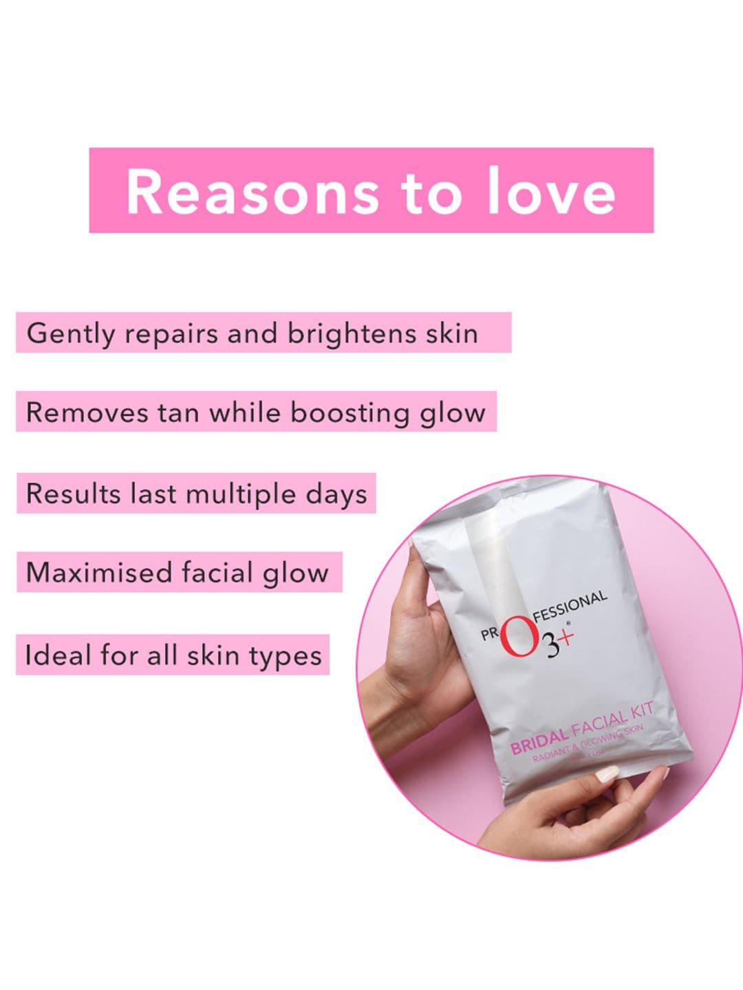 O3 Professional Radiant & Glowing Skin Bridal Facial Kit