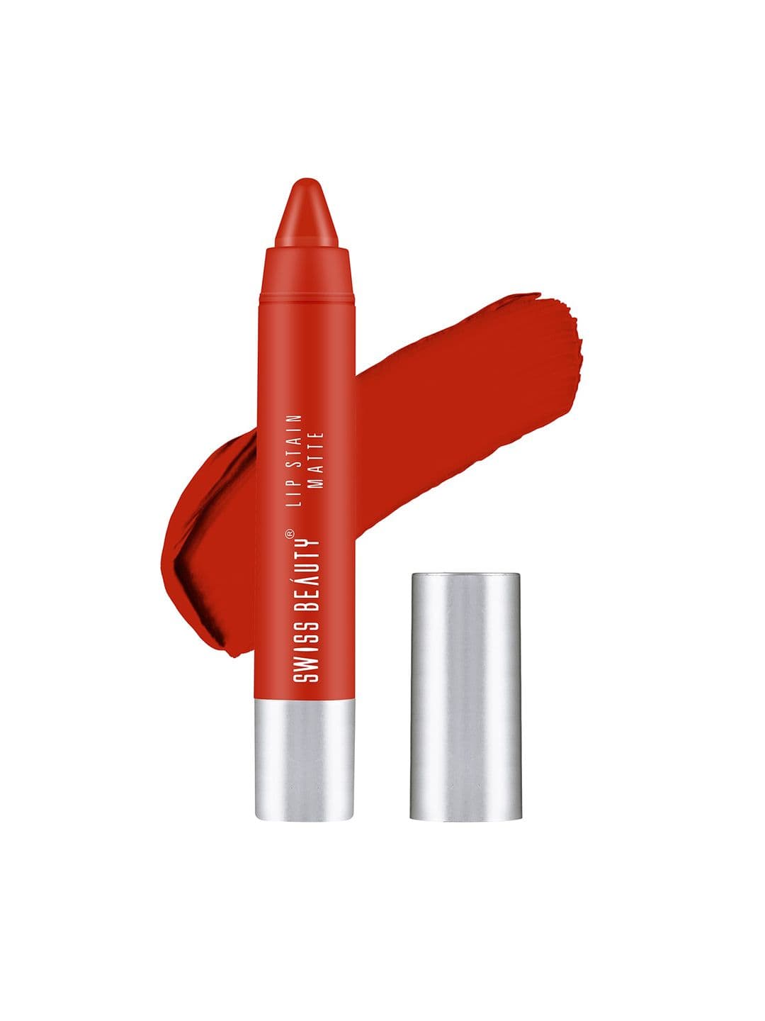 SWISS BEAUTY Lip Stain Matte Lipstick - Hot Red