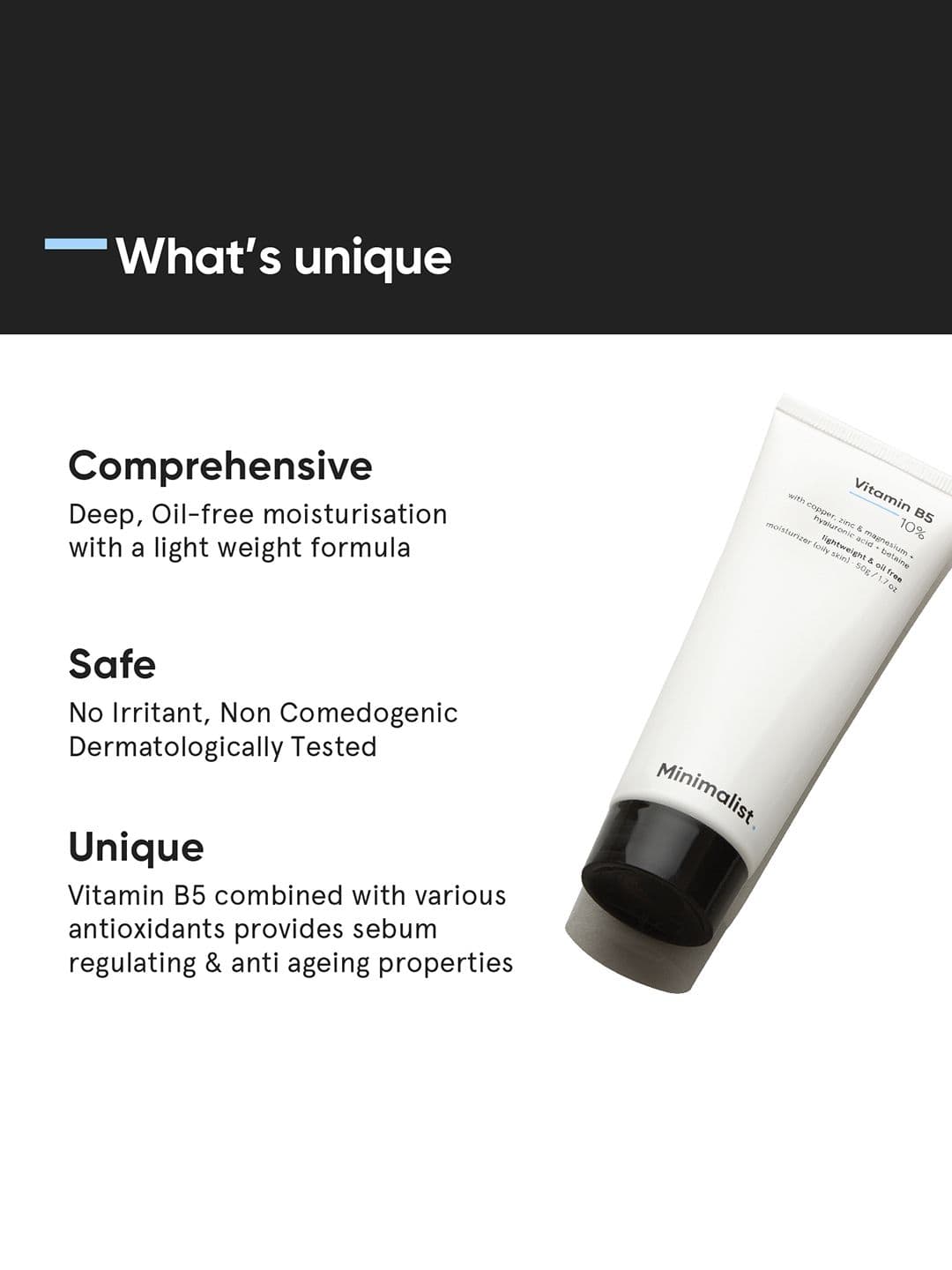 Minimalist Vitamin B5 Lightweight & Oil Free Moisturizer - 50 g