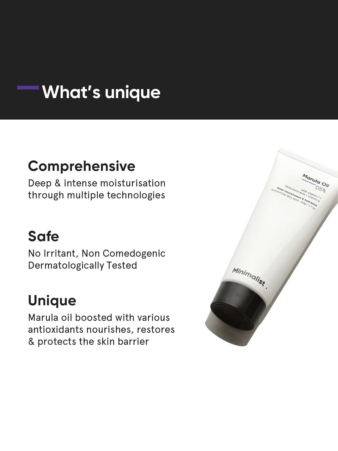 Minimalist Marula Oil Deep Nourishment & Hydration Moisturizer - 50 g