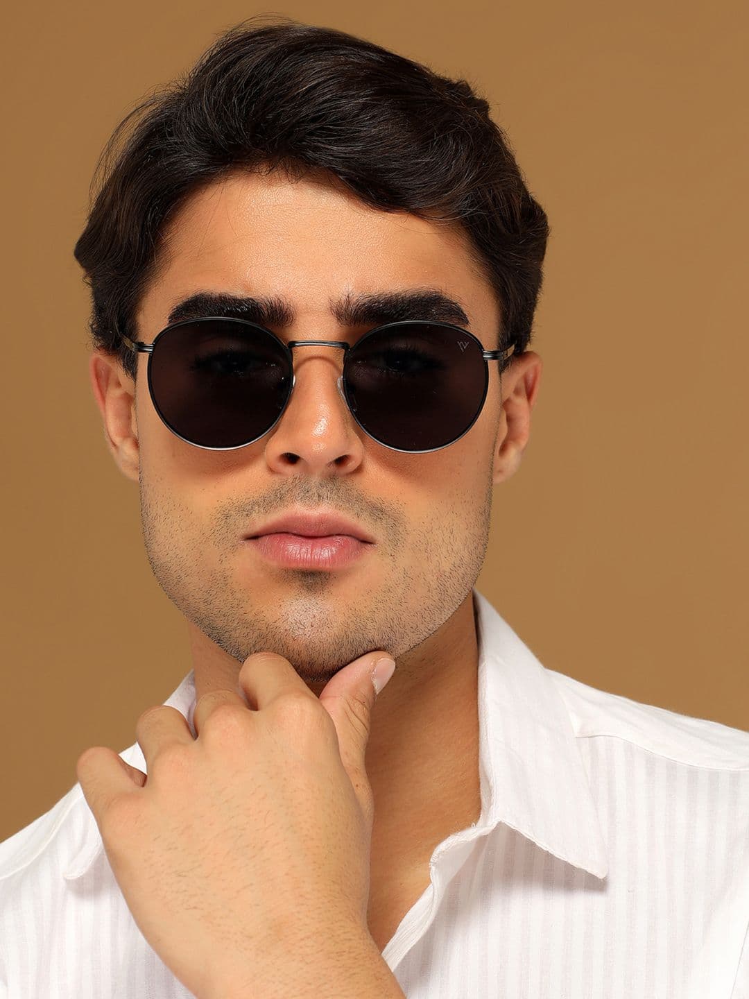 Voyage Unisex Black Lens & Black Round Sunglasses 1915MG3625