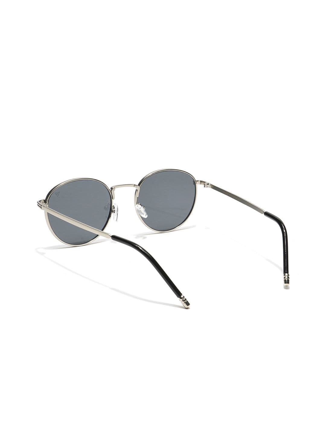 Voyage Unisex Black Lens & Silver-Toned Round Sunglasses with UV Protected Lens 1915MG3622