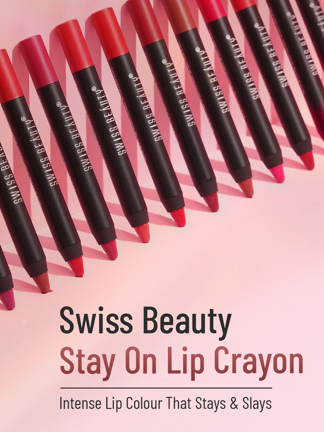 SWISS BEAUTY Non Transfer Matte Crayon Lipstick - Brownie Point