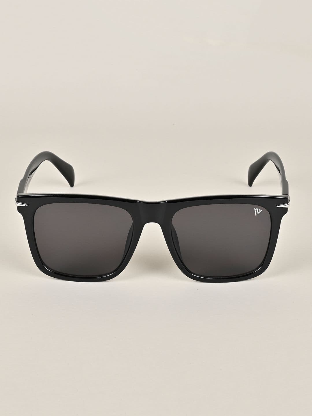 Voyage Unisex Black Lens & Black Wayfarer Sunglasses with UV Protected Lens