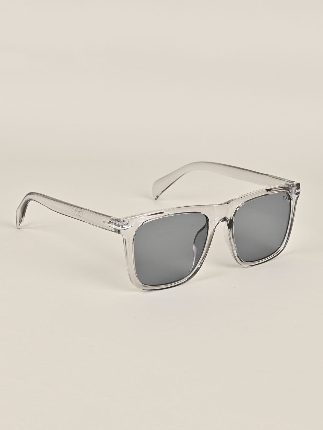 Voyage Unisex Grey Lens & White Wayfarer Sunglasses with UV Protected Lens