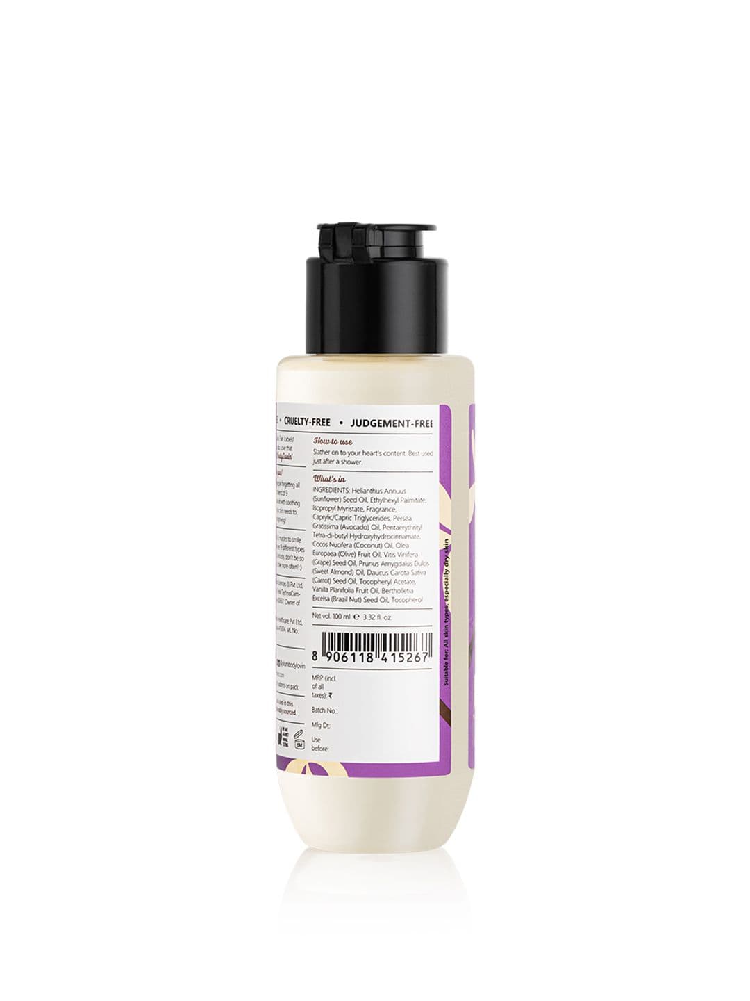 Plum BodyLovin' Vanillla Vibes Body Oil - Oil Formula & Intense Moisture - 100 ml