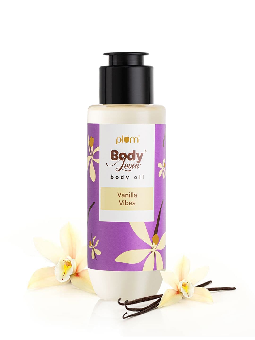 Plum BodyLovin' Vanillla Vibes Body Oil - Oil Formula & Intense Moisture - 100 ml