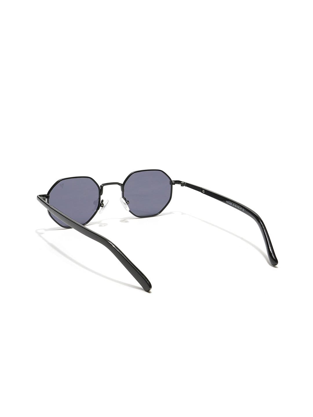 Voyage Unisex Black Lens & Black Round Sunglasses with UV Protected Lens