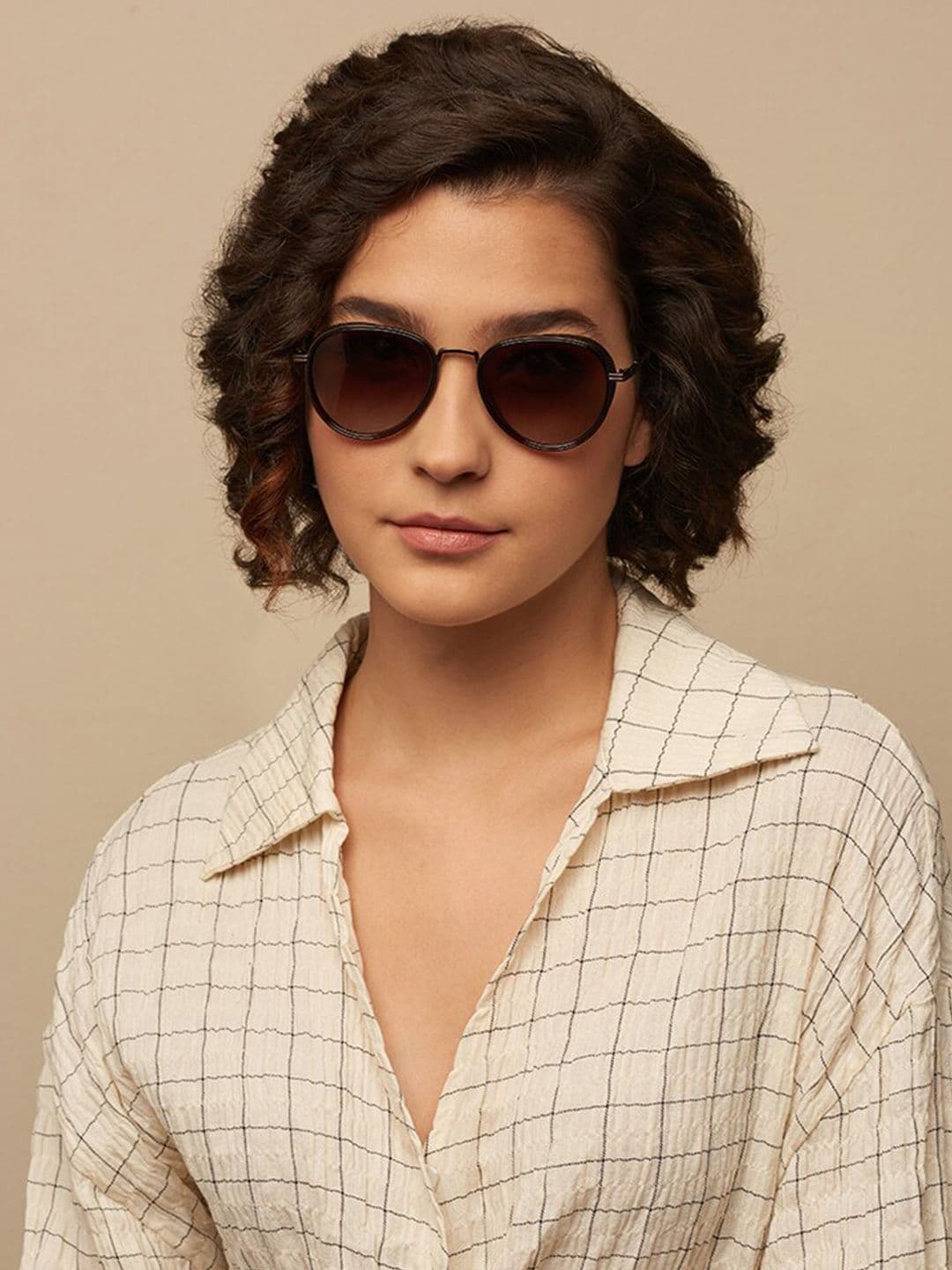 Vincent Chase by Lenskart Unisex Brown Lens Sunglasses with Polarised and UV Protected Lens