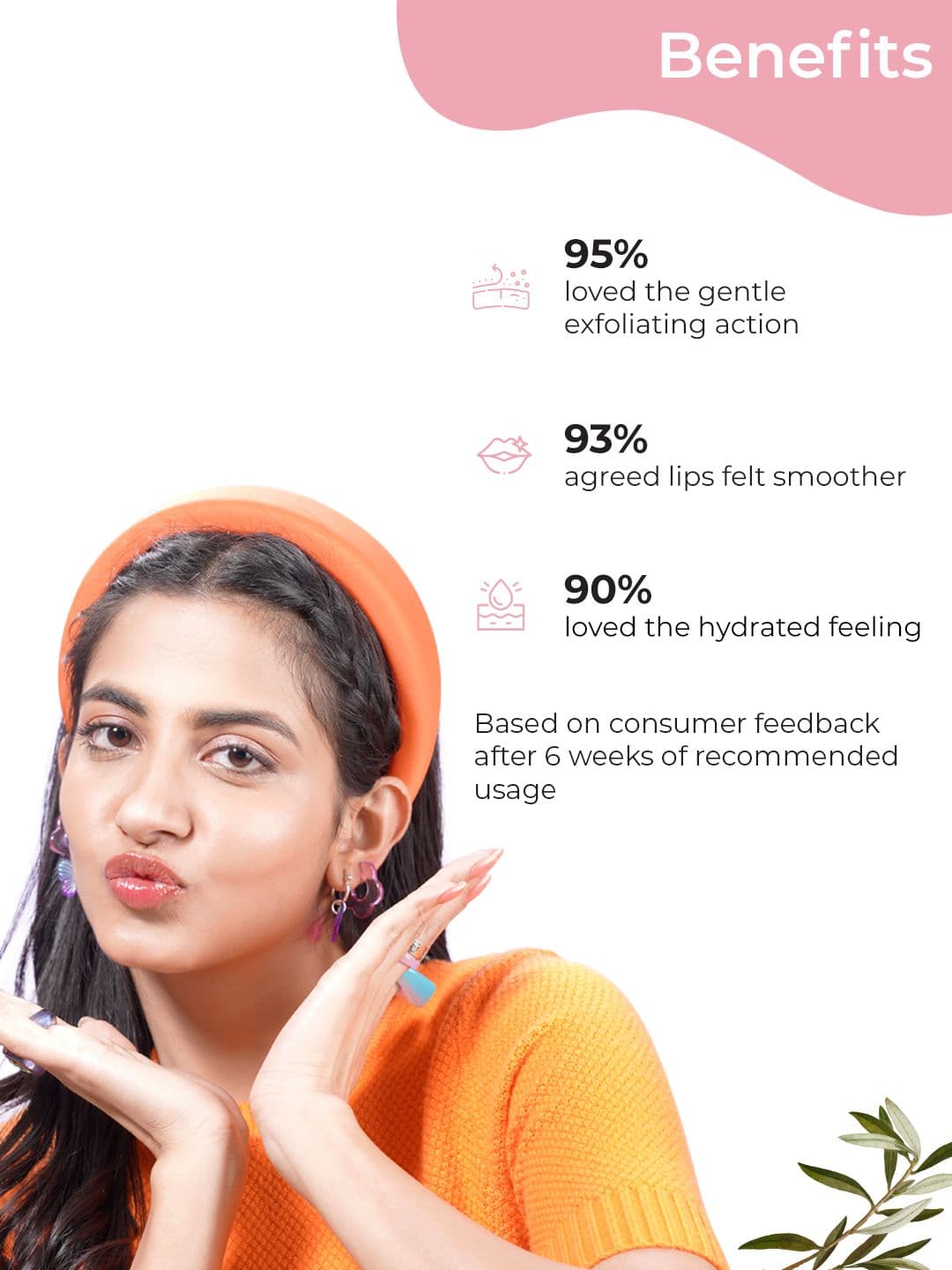 Pilgrim Exfoliating Lip Peel Roll On With Lactic & Hyaluronic Acid for Smooth Lips - 6 ml