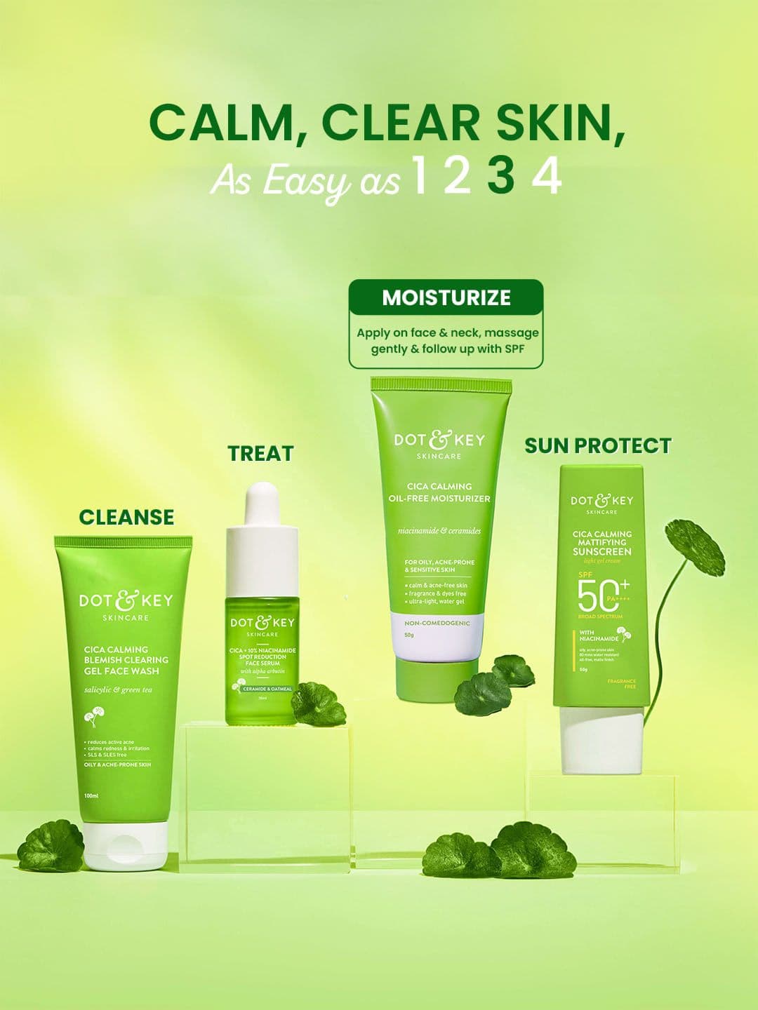 DOT & KEY CICA+5% Niacinamide Spot Reduction Oil-Free Moisturizer 50g