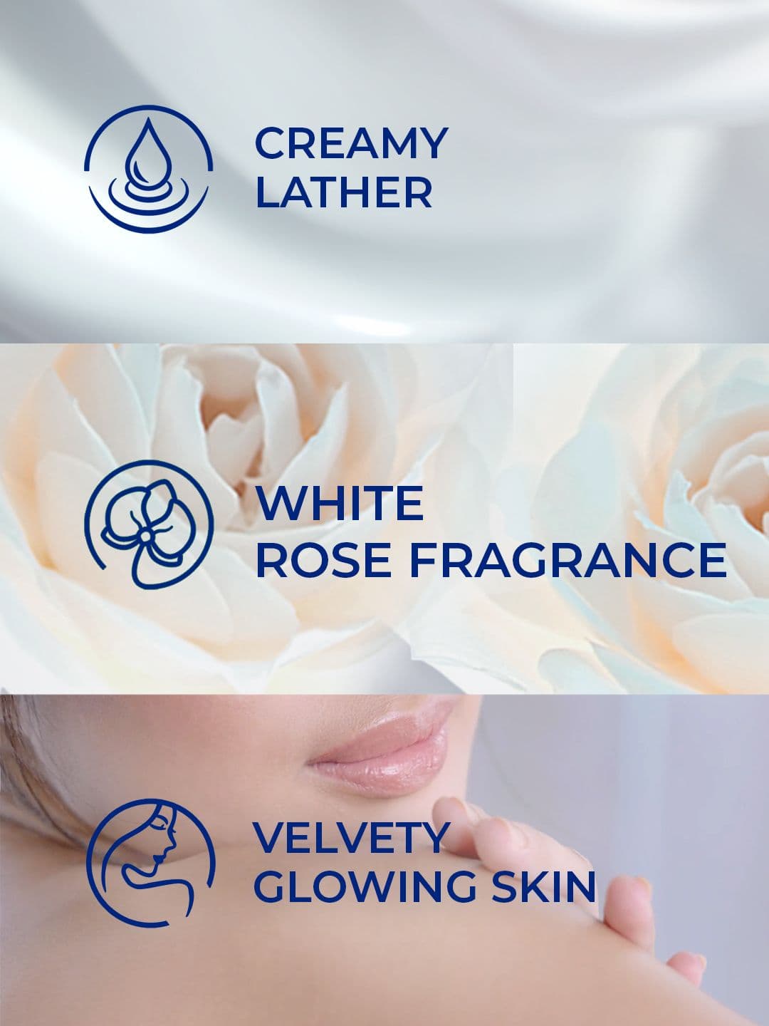 LUX Set Of 4 International Creamy Perfection Plus Moisturizer Bathing Soap - 500g