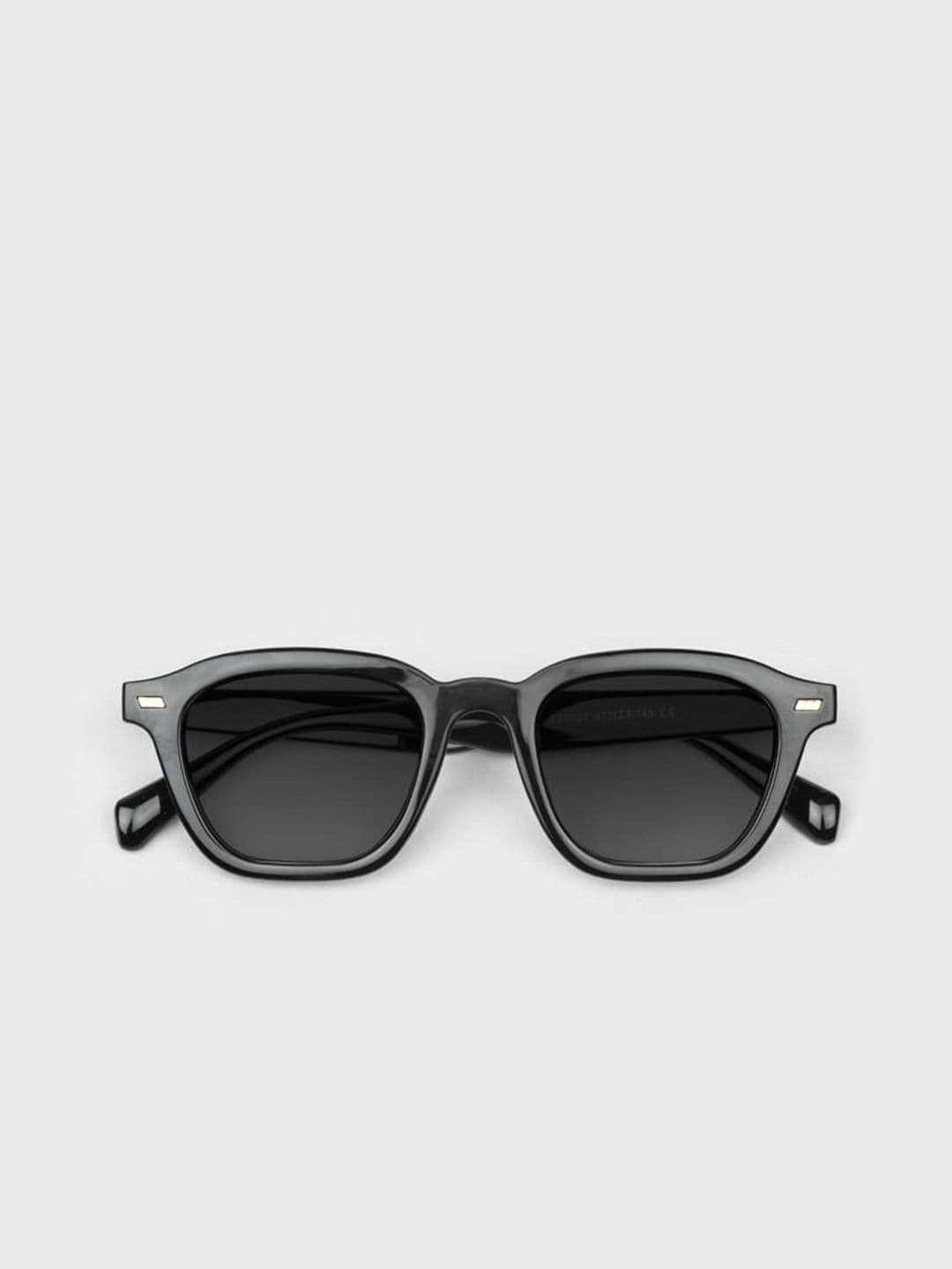 SAM & MARSHALL Unisex Square Sunglasses with UV Protected Lens DARIO_BLACK_2704
