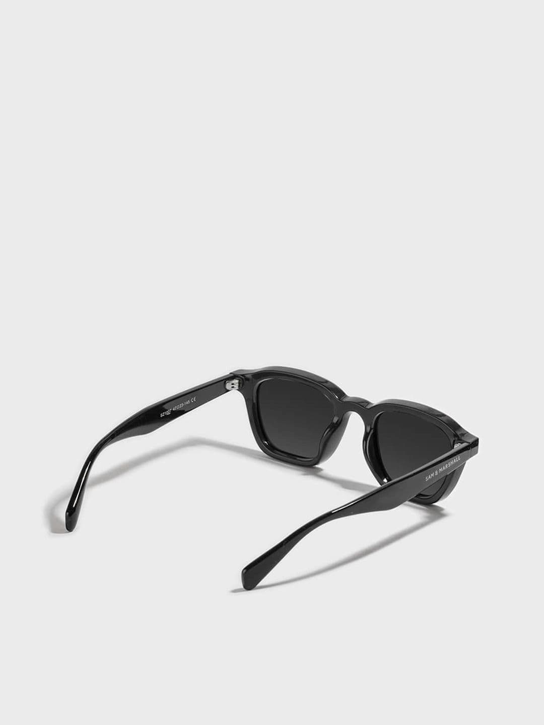 SAM & MARSHALL Unisex Square Sunglasses with UV Protected Lens DARIO_BLACK_2704