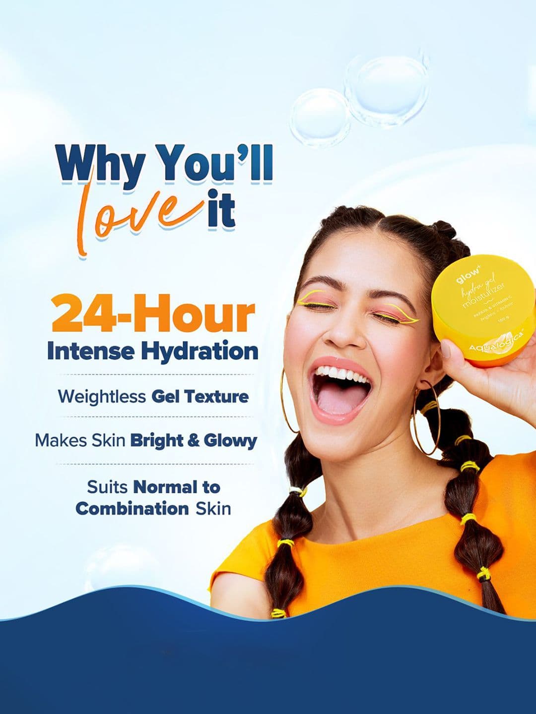 Aqualogica Glow+ Hydra Gel Moisturizer - 100 g