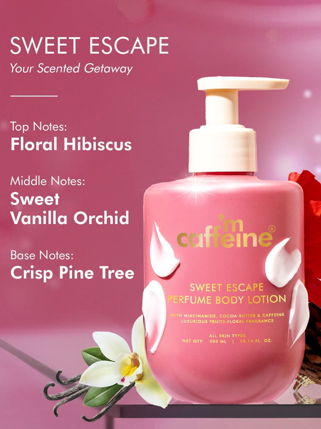 MCaffeine Sweet Escape Perfume Body Lotion- 300 ml