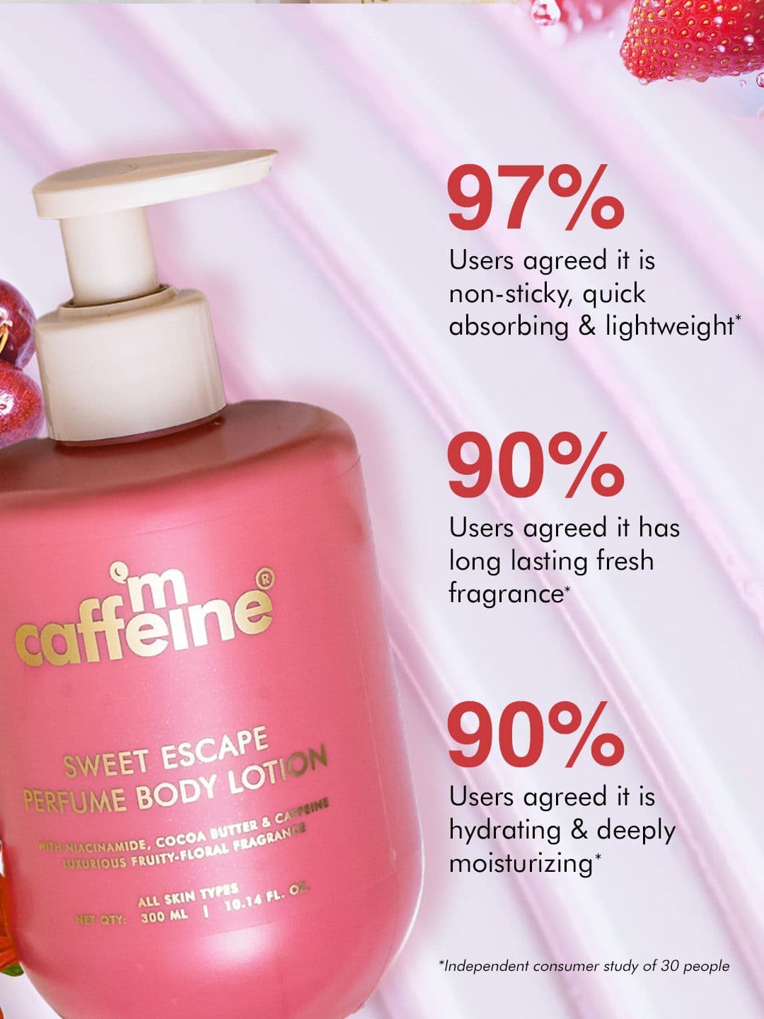 MCaffeine Sweet Escape Perfume Body Lotion- 300 ml