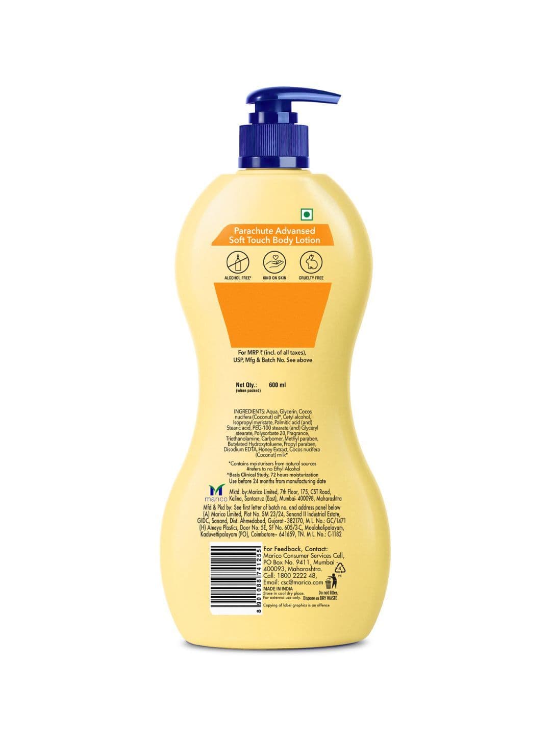 Parachute Advansed Soft Touch Body Lotion - 600ml