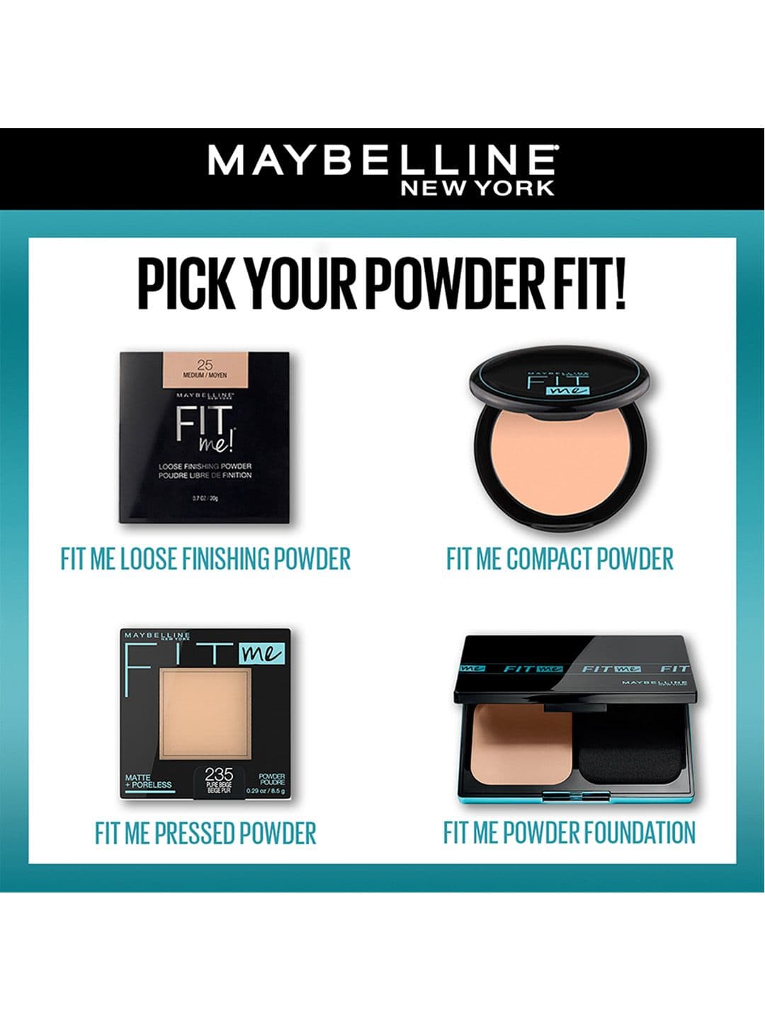 Maybelline New York Fit Me Matte + Poreless SPF 32 Compact Powder 6g - Natural Beige 220