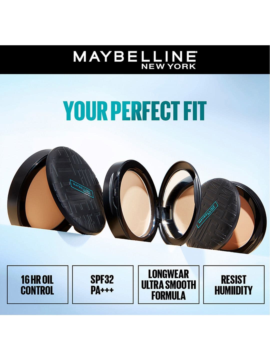 Maybelline New York Fit Me Matte + Poreless SPF 32 Compact Powder 6g - Natural Beige 220