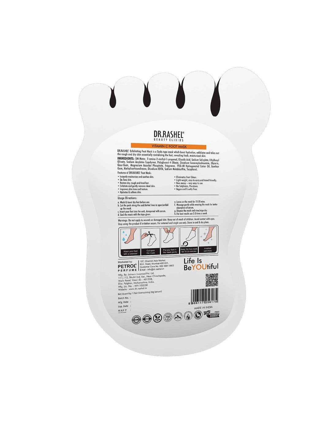 DR.RASHEL Vitamin C Foot Mask-20g
