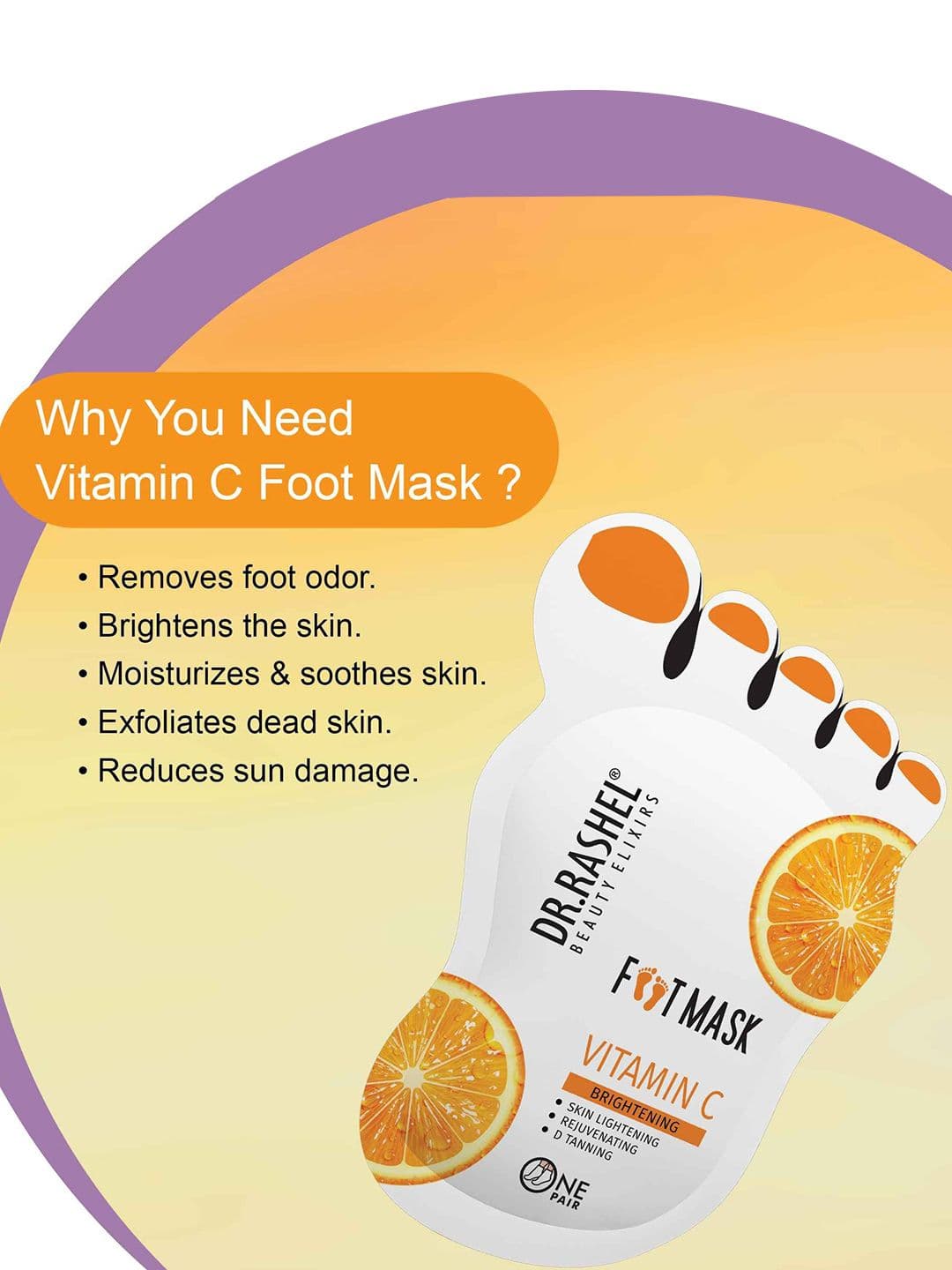 DR.RASHEL Vitamin C Foot Mask-20g