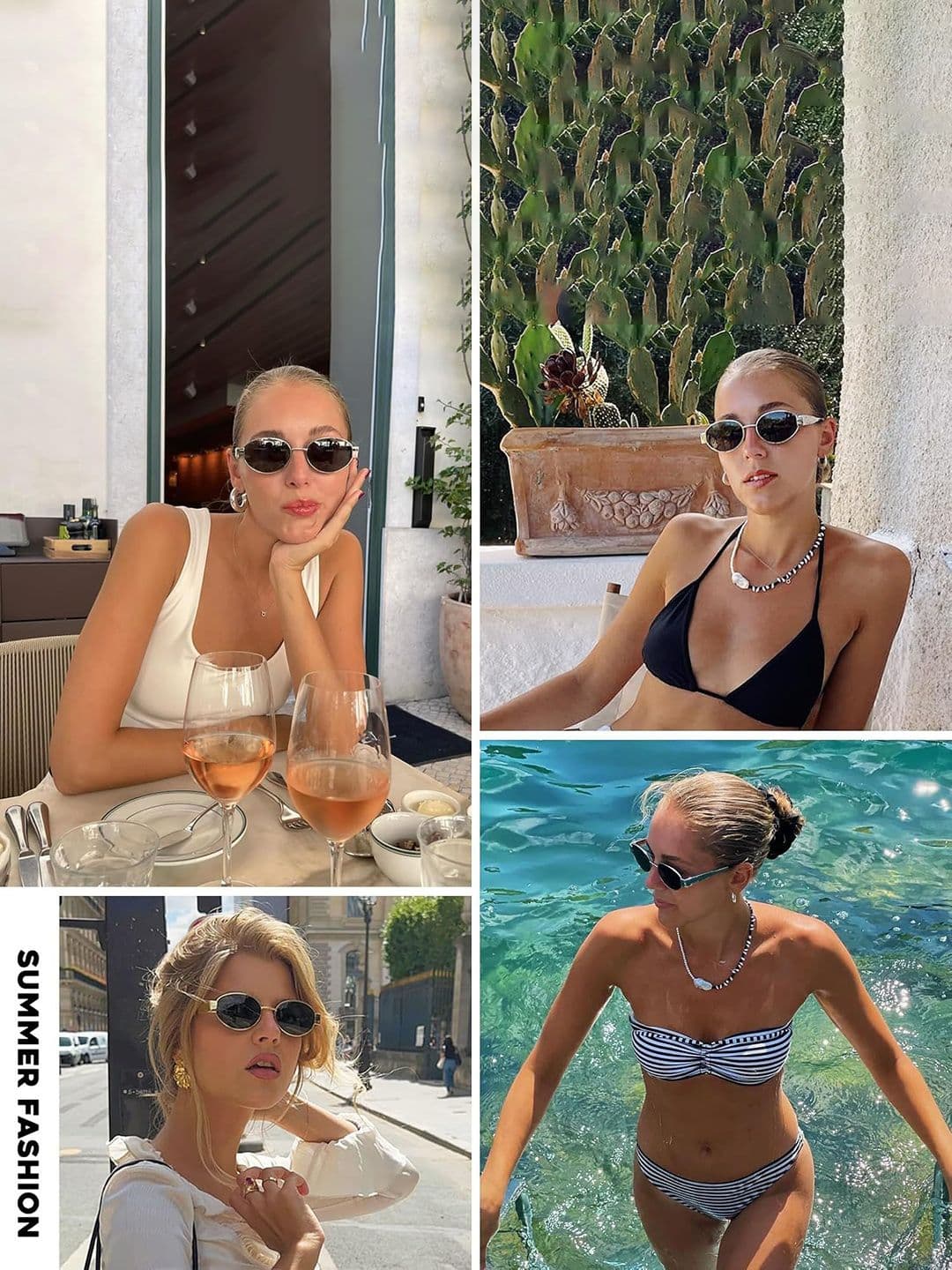 DressBerry Women UV Protected Lens Oval Sunglasses