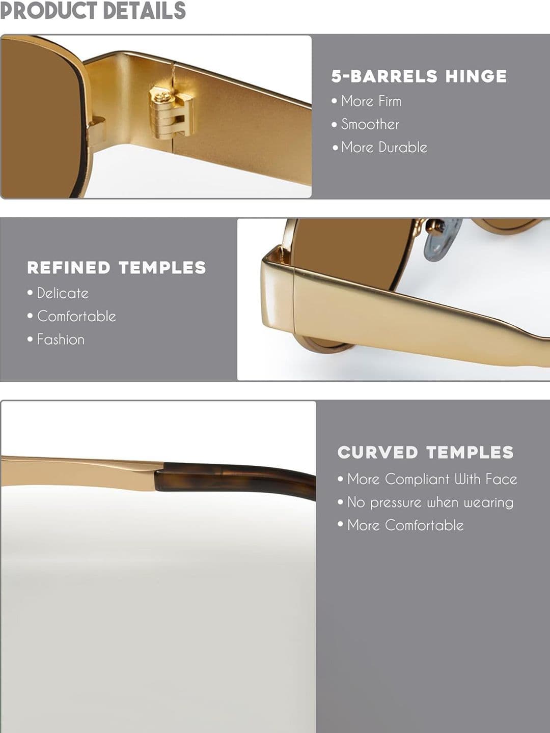 DressBerry Women Oval Sunglasses with UV Protected Lens