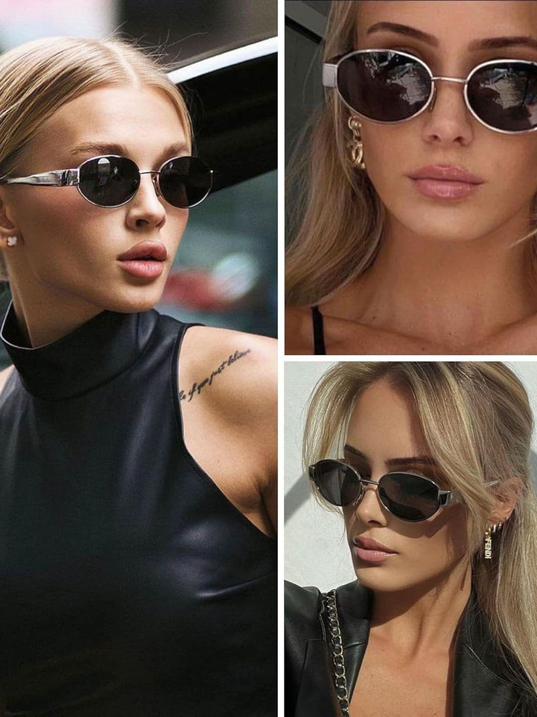 DressBerry Women UV Protected Lens Oval Sunglasses