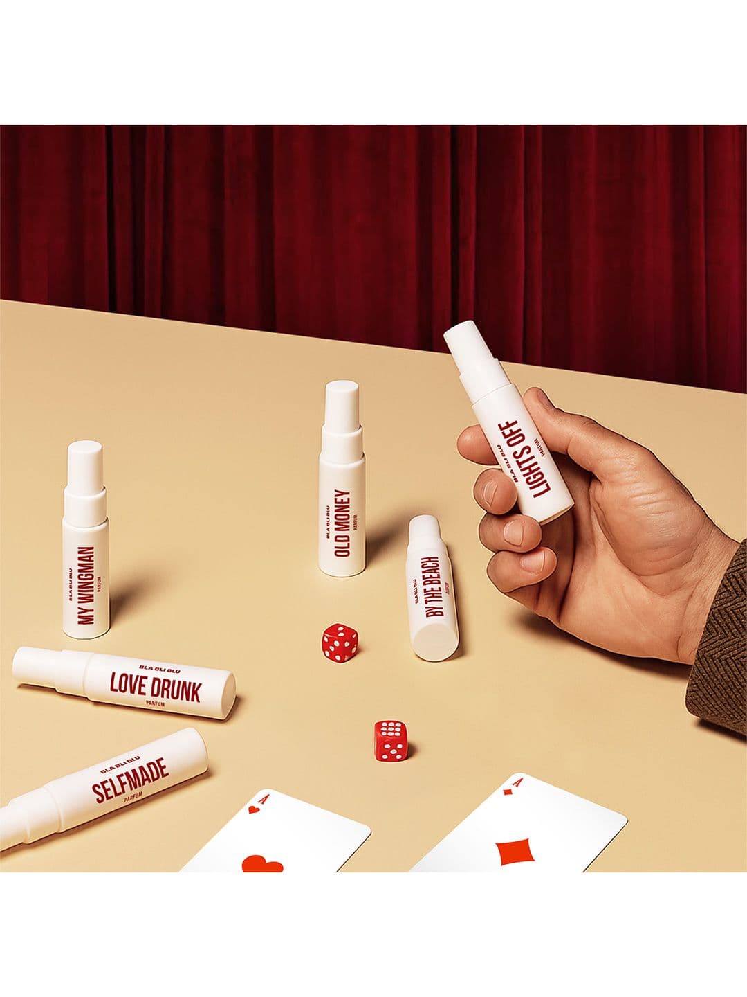 BLA BLI BLU Set Of 6 Men Lights Off, Old Money, Love Drunk, By The Beach Perfume -7ml Each