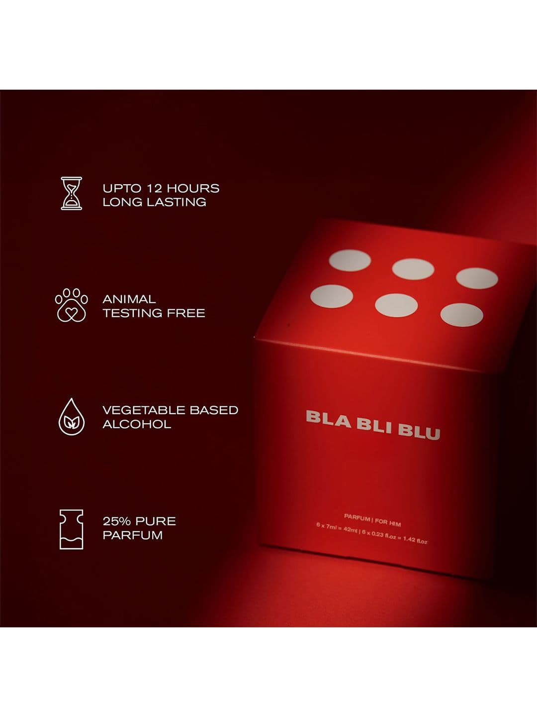 BLA BLI BLU Set Of 6 Men Lights Off, Old Money, Love Drunk, By The Beach Perfume -7ml Each