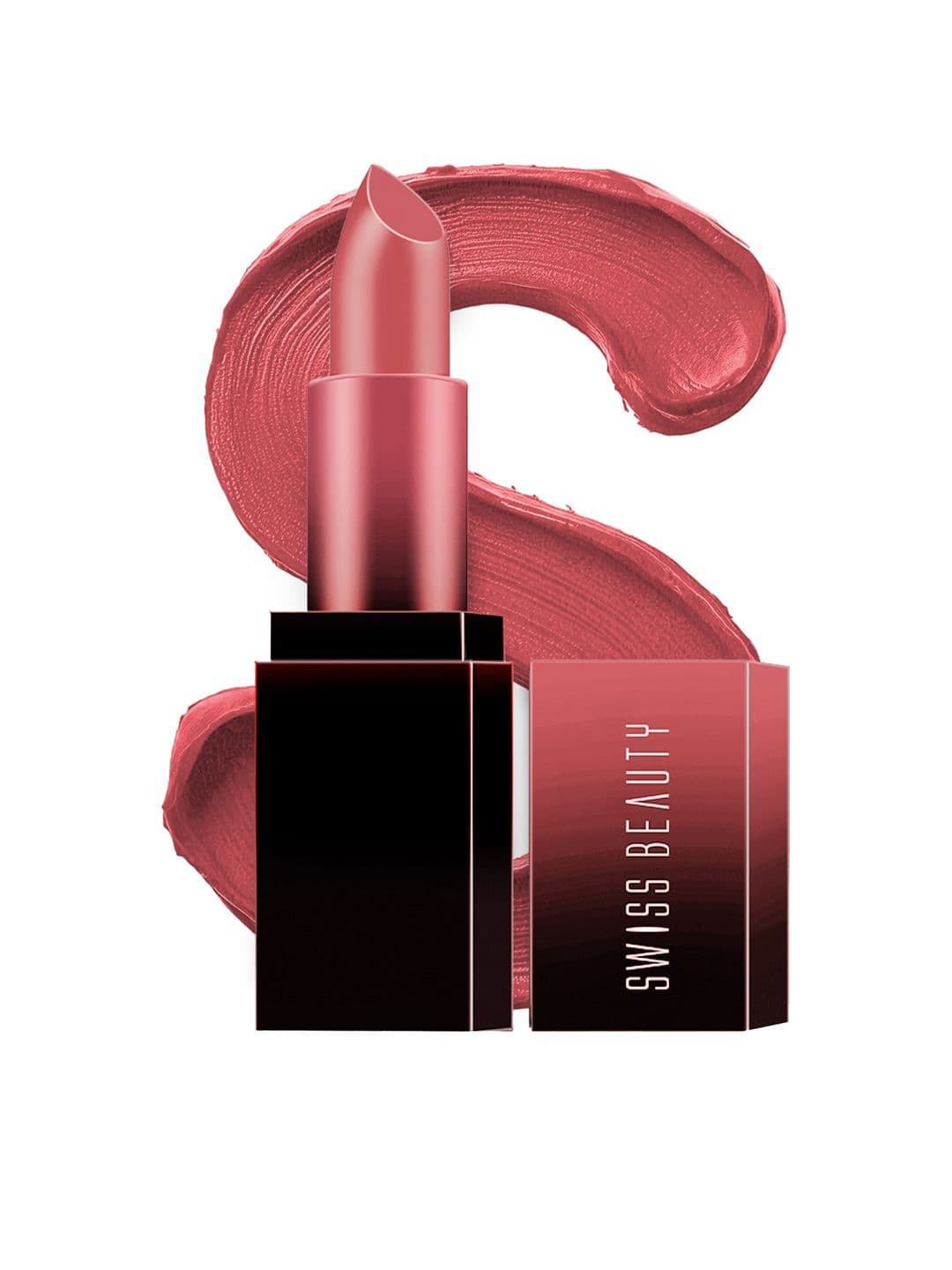 SWISS BEAUTY Long-Lasting High Colour Pay Off HD Matte Lipstick - Fiery Peach