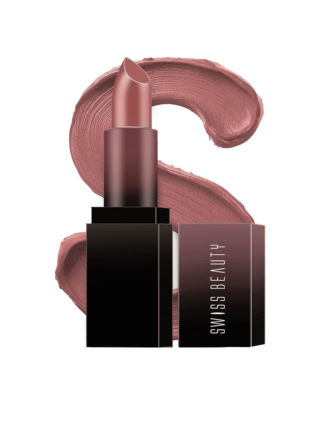 SWISS BEAUTY Long-Lasting High Colour Pay Off HD Matte Lipstick - Bare Blush