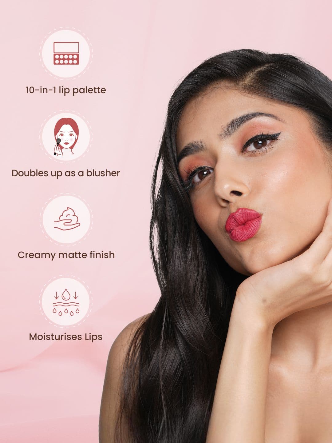 SWISS BEAUTY All About Lips Matte Lip Palette - 02