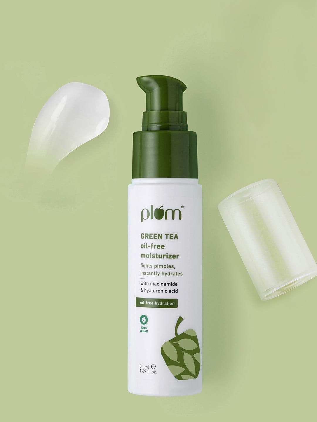 Plum Green Tea Oil-Free Moisturizer With Niacinamide & Hyaluronic For Hydration - 50ml