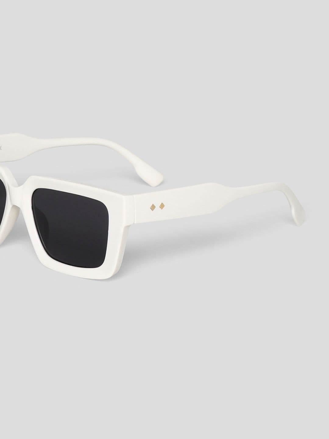 ONLY Women Black Lens & White Wayfarer Sunglasses 9020256001